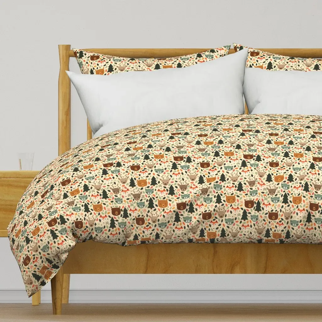 Woodland Creatures Small Duvet Cover - Beige product