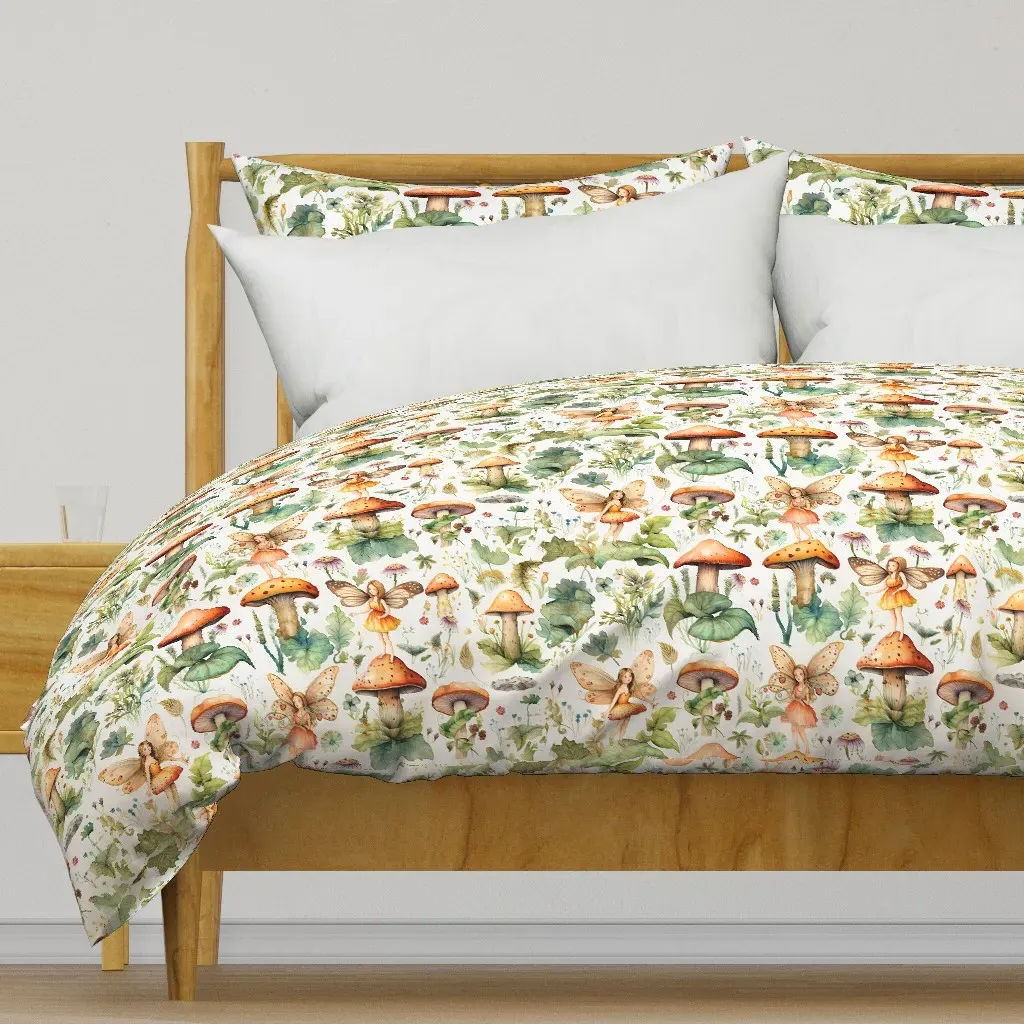 Woodland Fairy Mushroom Duvet Cover - Orange product