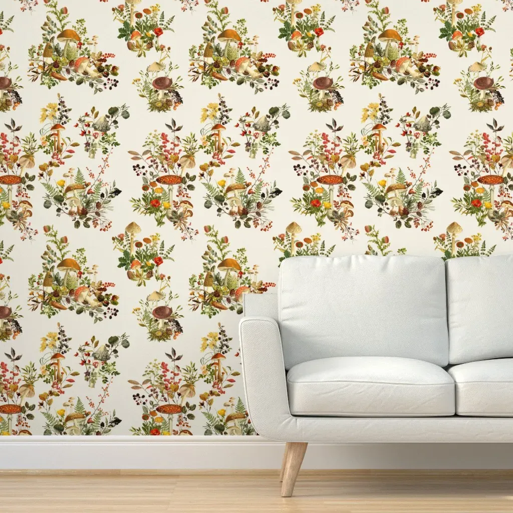 Woodland Foliage Peel and Stick Wallpaper - Brown product