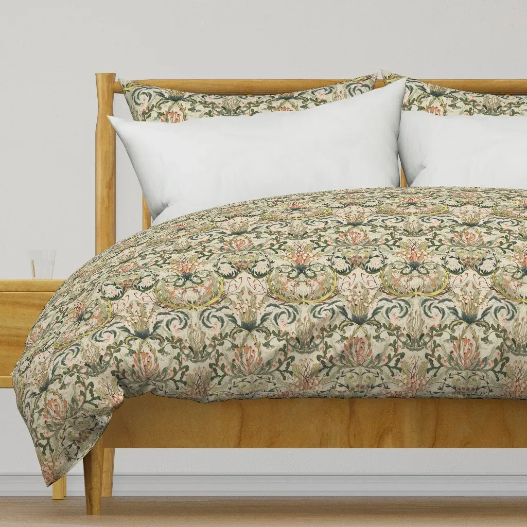 Woodland Moss Beige S Duvet Cover - Green product
