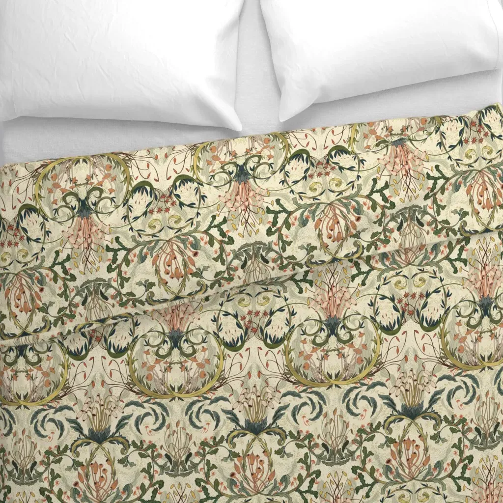 Woodland Moss M Duvet Cover - Green alternate view