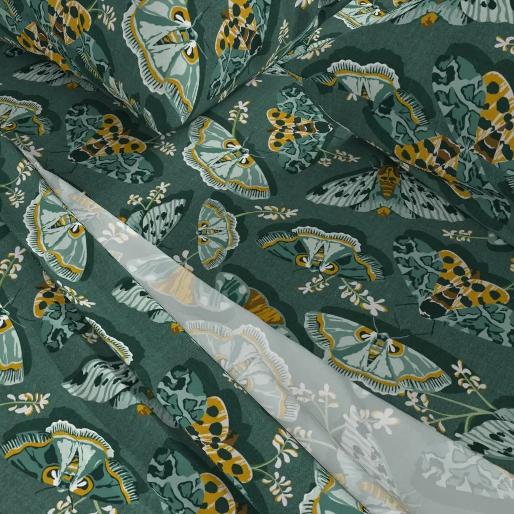 Woodland Moths & Butterflies Full Sheet Set - Teal alternate view