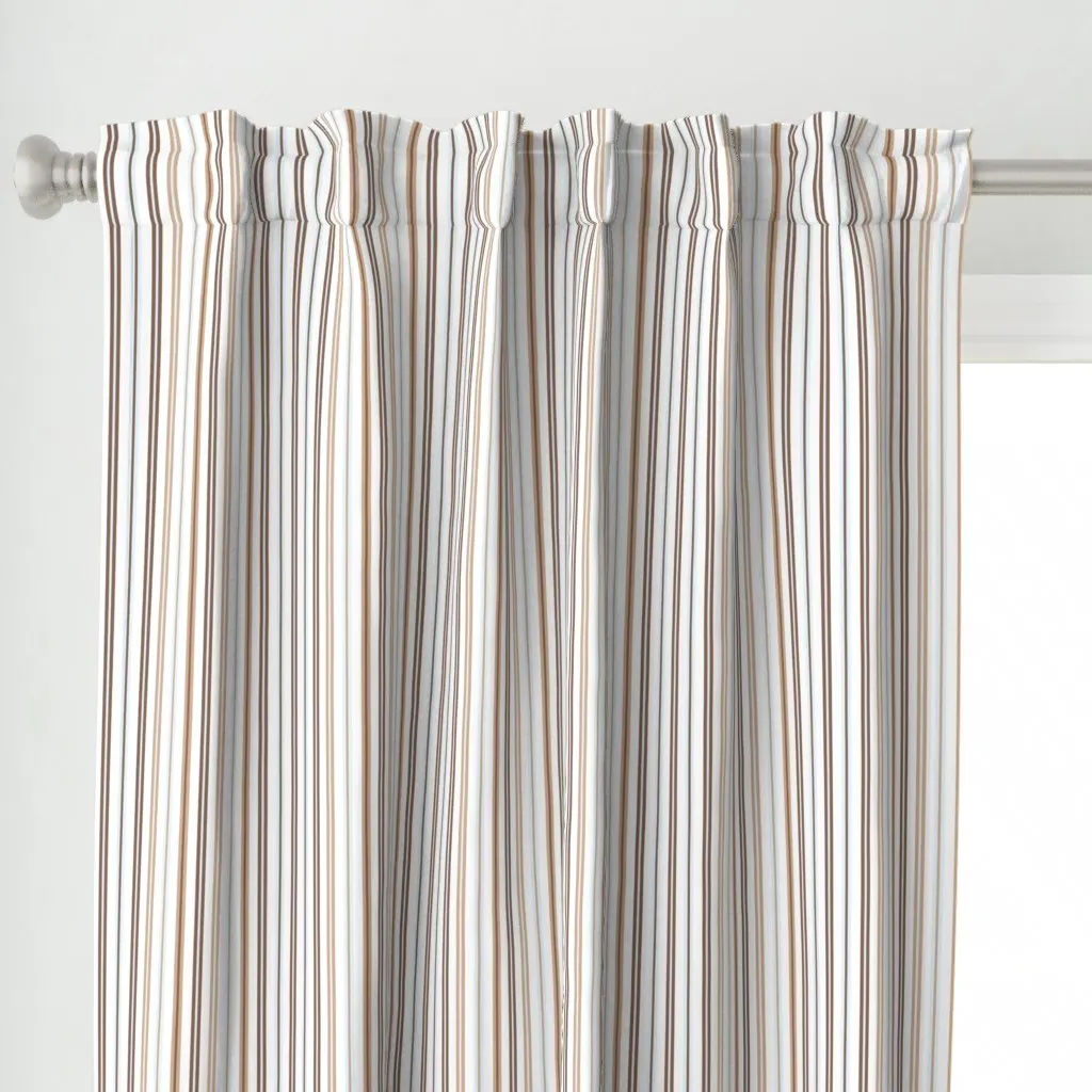 Woodland Stripe Curtain Panel - Beige alternate view