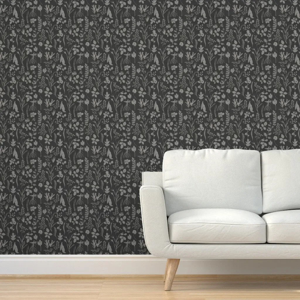 Woodland Study Peel and Stick Wallpaper - Gray product
