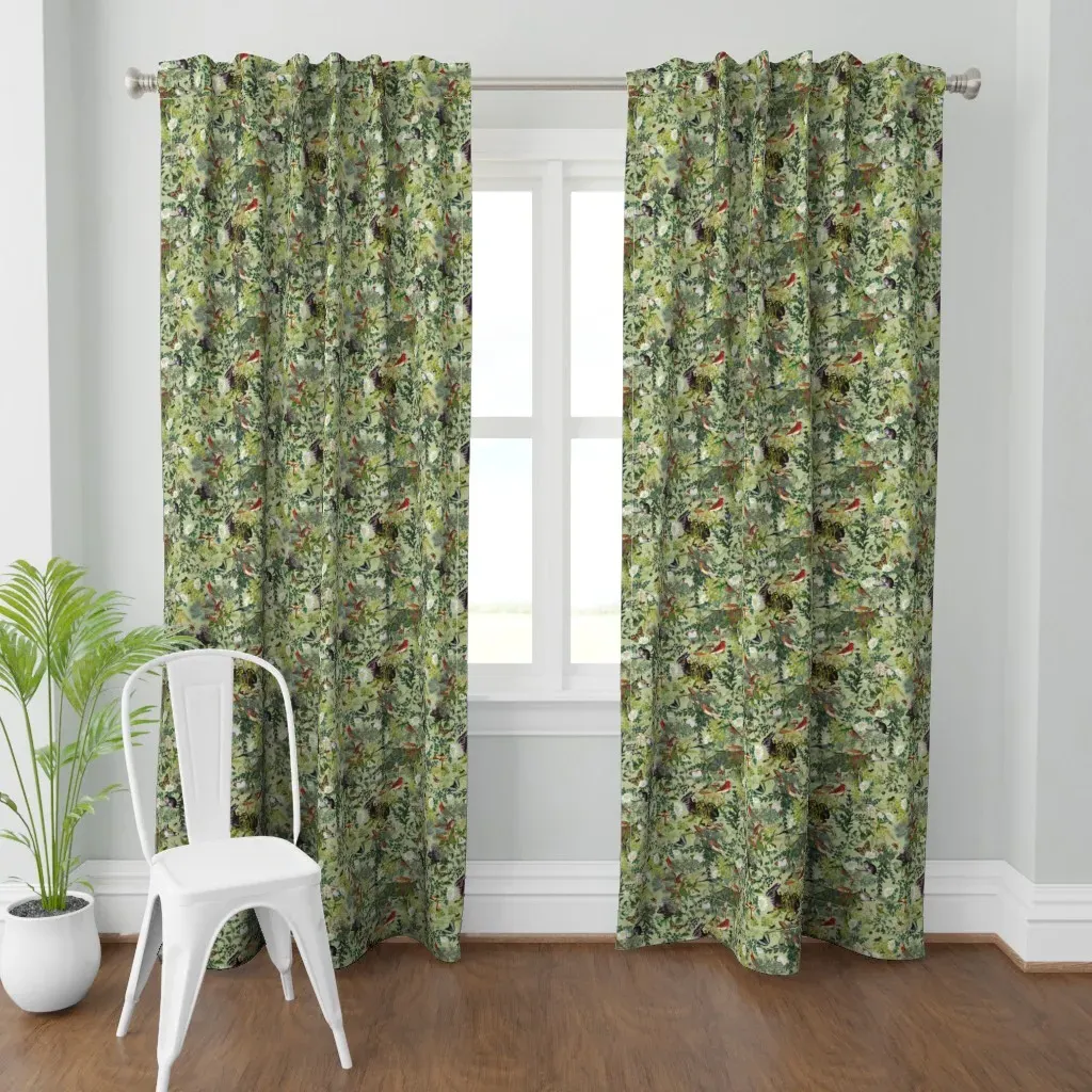 Woodland Wonderland Curtain Panel - Pale Green product