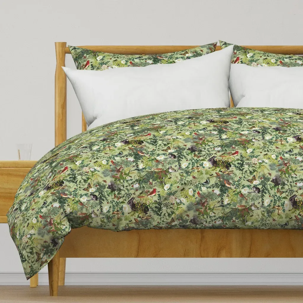 Woodland Wonderland Duvet Cover - Pale Green product