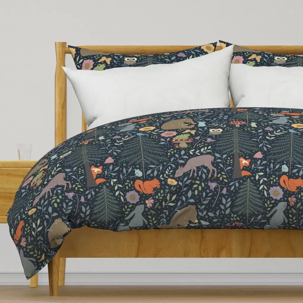 Woodland Wonders 24" Cottage Duvet Cover - Dark Teal product