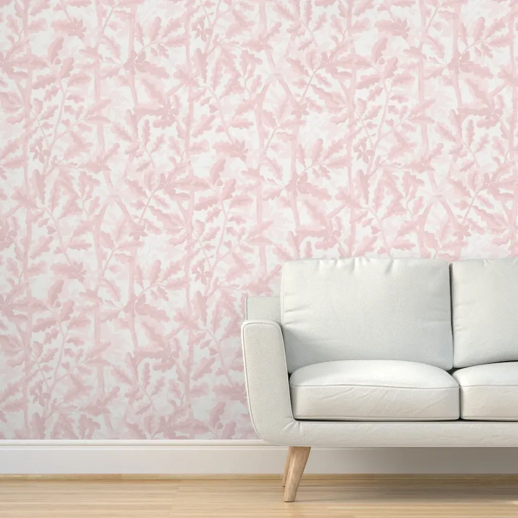 Woodlands Ballet Slipper Peel and Stick Wallpaper - Blush Pink product