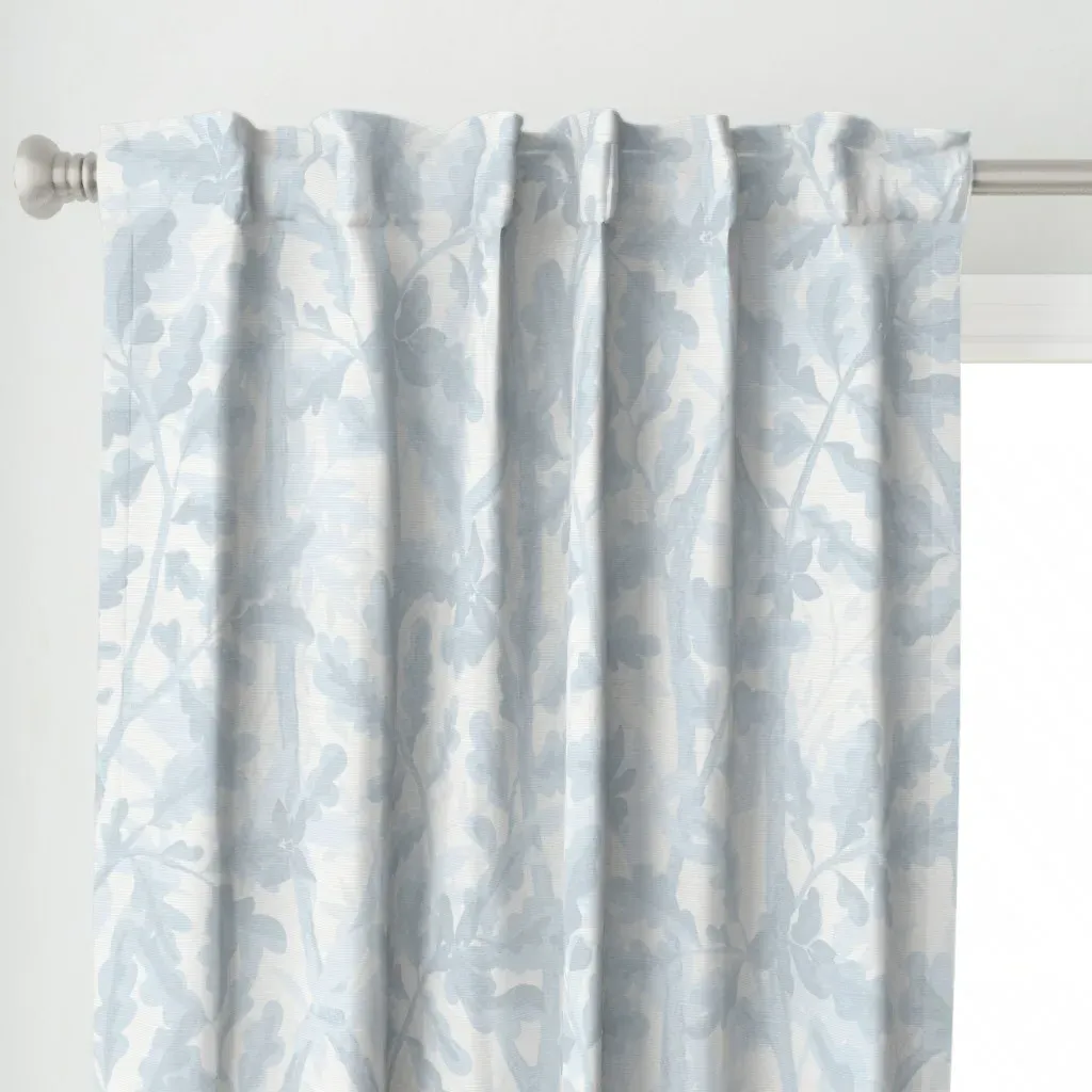 Woodlands Curtain Panel - Light Blue alternate view