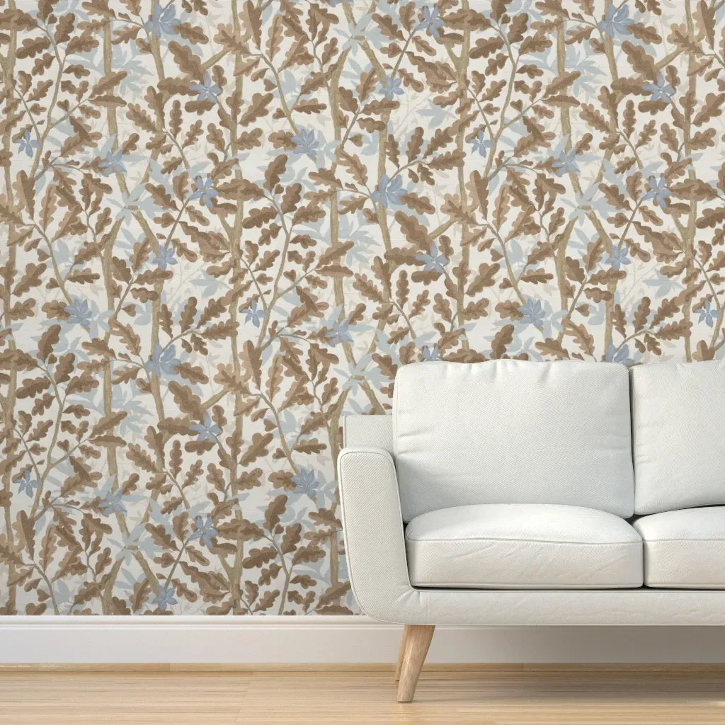 Woodlands Peel and Stick Wallpaper Removable - Taupe product