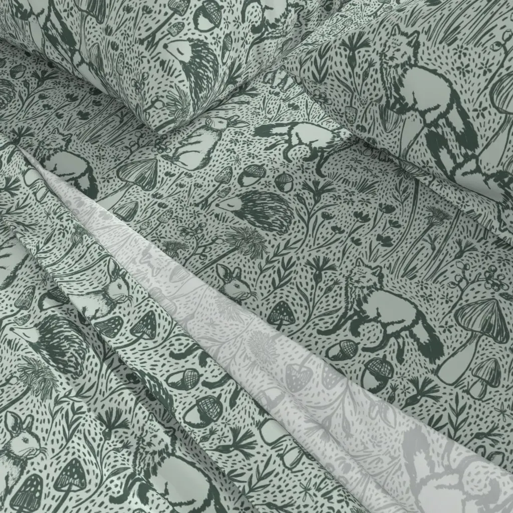 Woods Of Whimsy Hufton-Studio Full Sheet Set - Sage Green alternate view