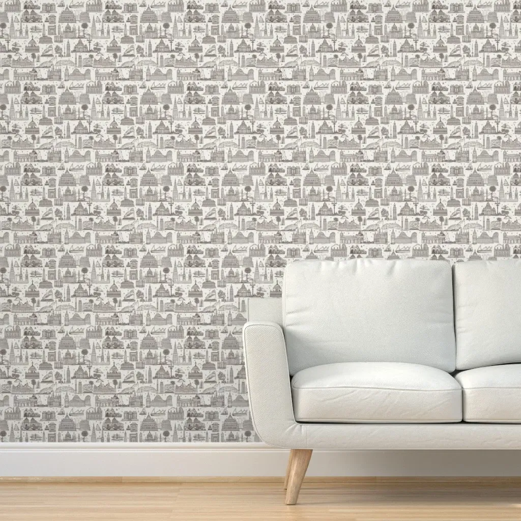 World Explorer Peel and Stick Wallpaper - Gray product