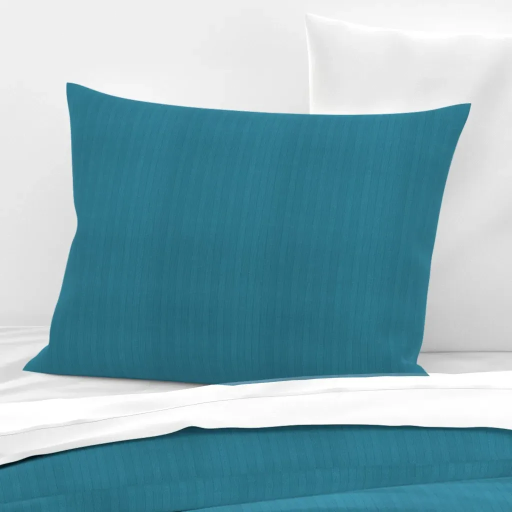 Woven Stripes Standard Knife Edge Cushion Cover - Teal, Cotton Sateen product