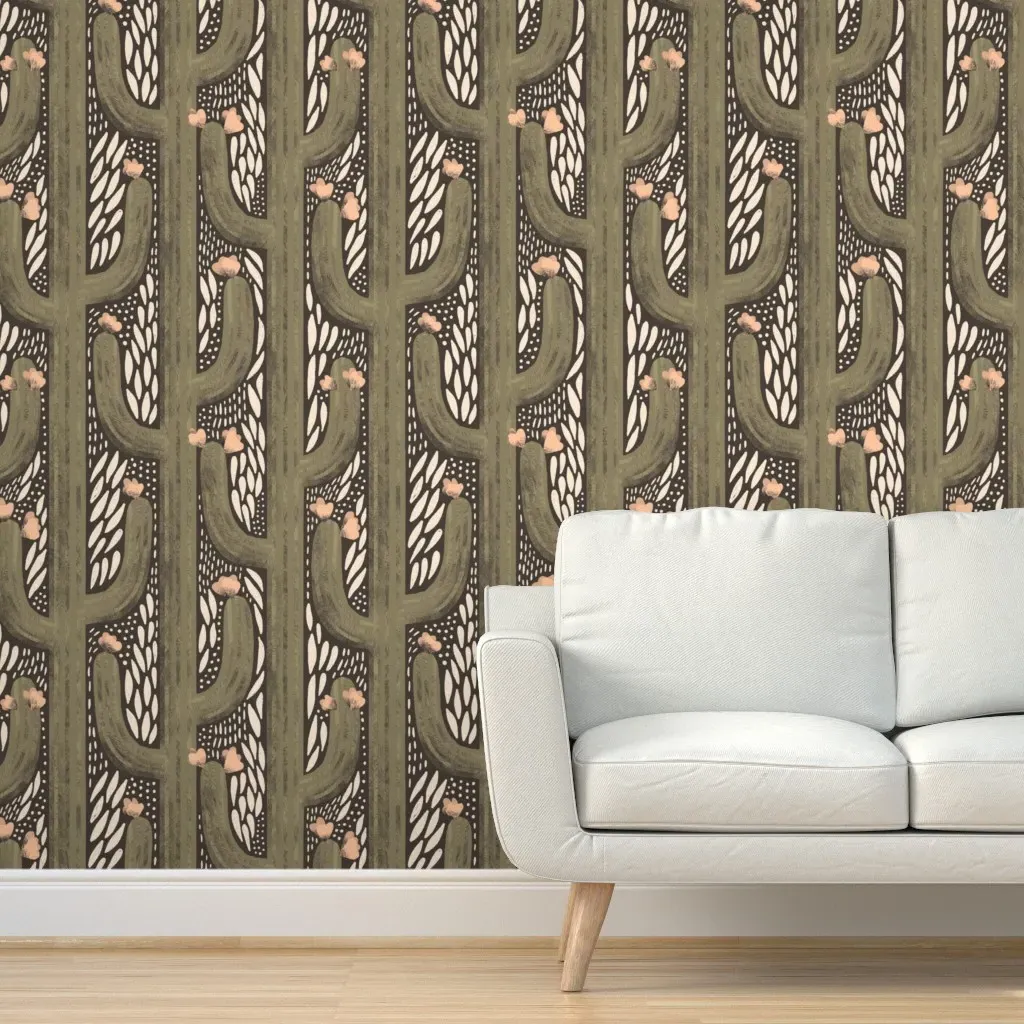 Wyatt Peel and Stick Wallpaper - Olive Green product