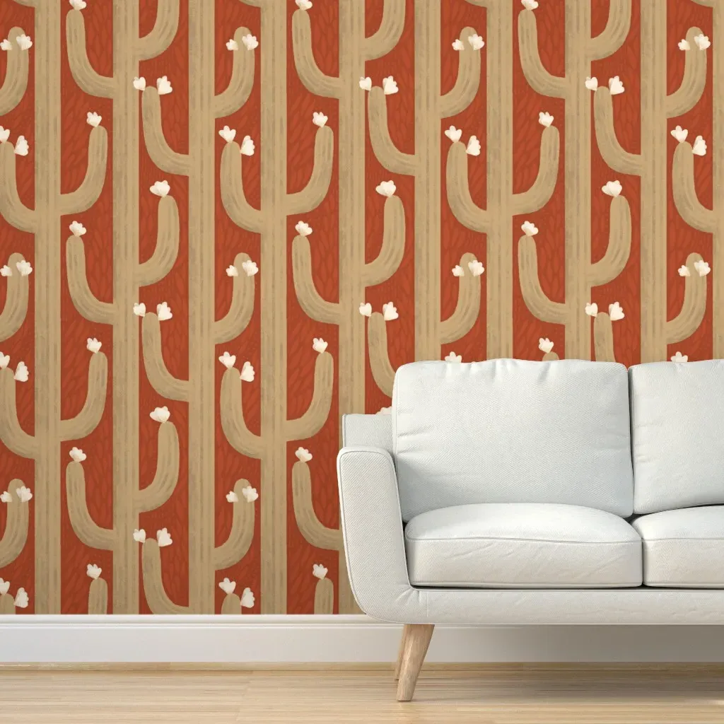 Wyatt Peel and Stick Wallpaper - Red and Brown product