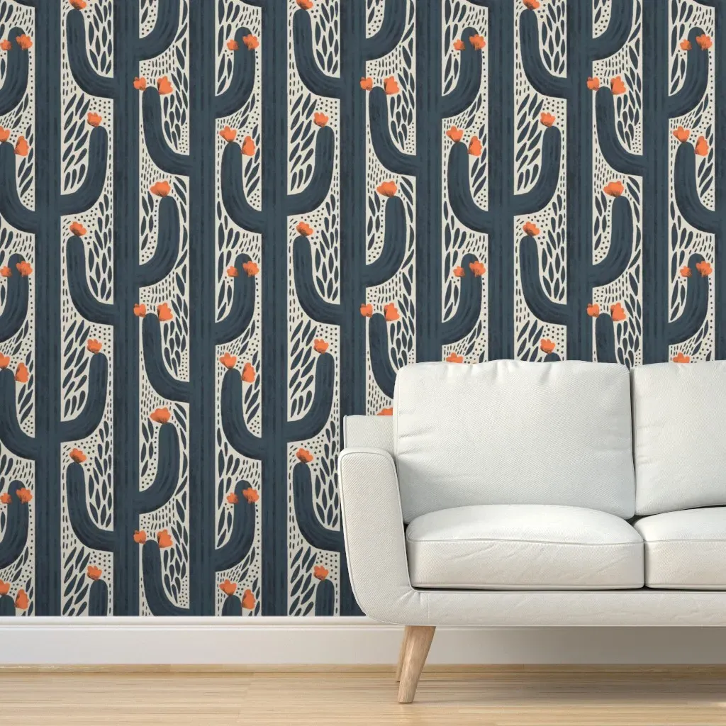 Wyatt Peel and Stick Wallpaper Removable - Dark Teal product