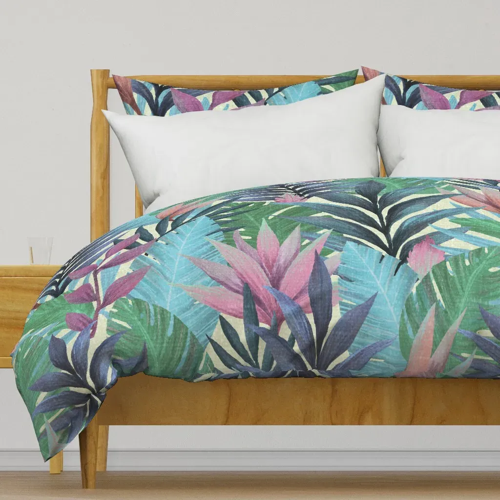 XL Tropical Era Duvet Cover - Teal product