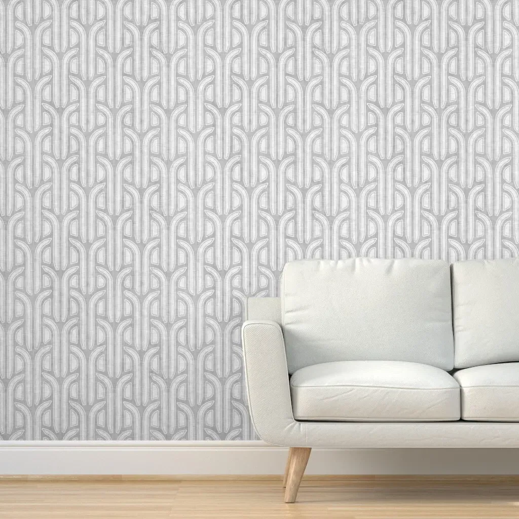 Y Knot Peel and Stick Wallpaper - Light Gray, Linen product