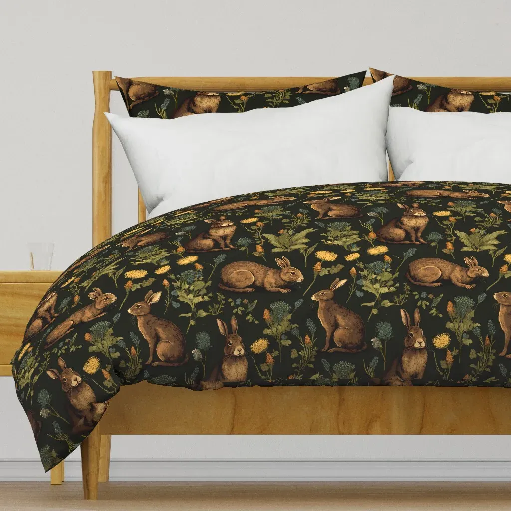 Year Of The Rabbit Duvet Cover - Brown product