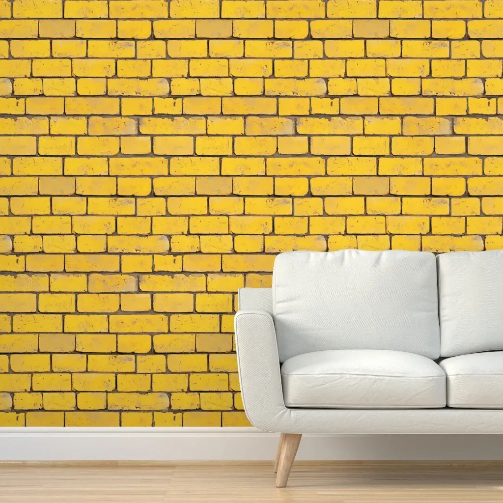 Yellow Brick Road Peel and Stick Wallpaper - Yellow product