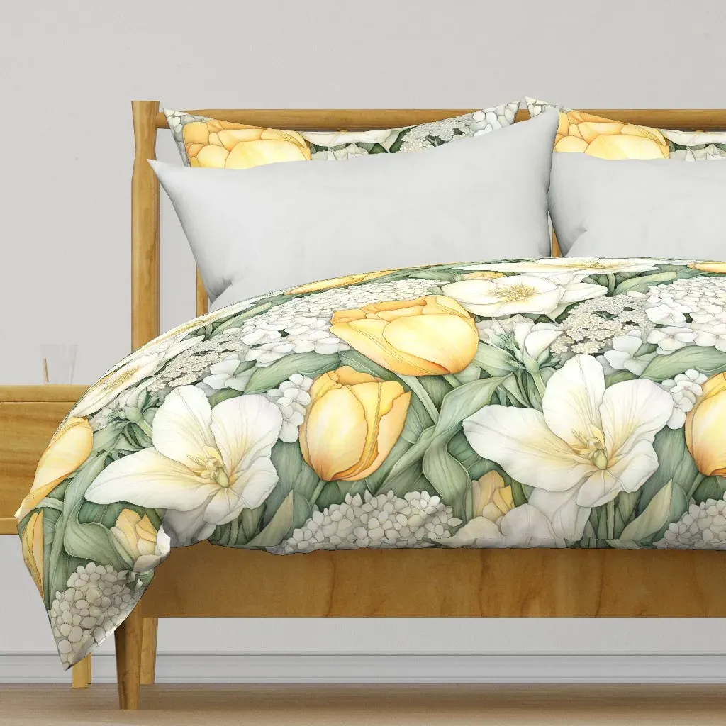 Yellow Tulips Duvet Cover - Yellow product