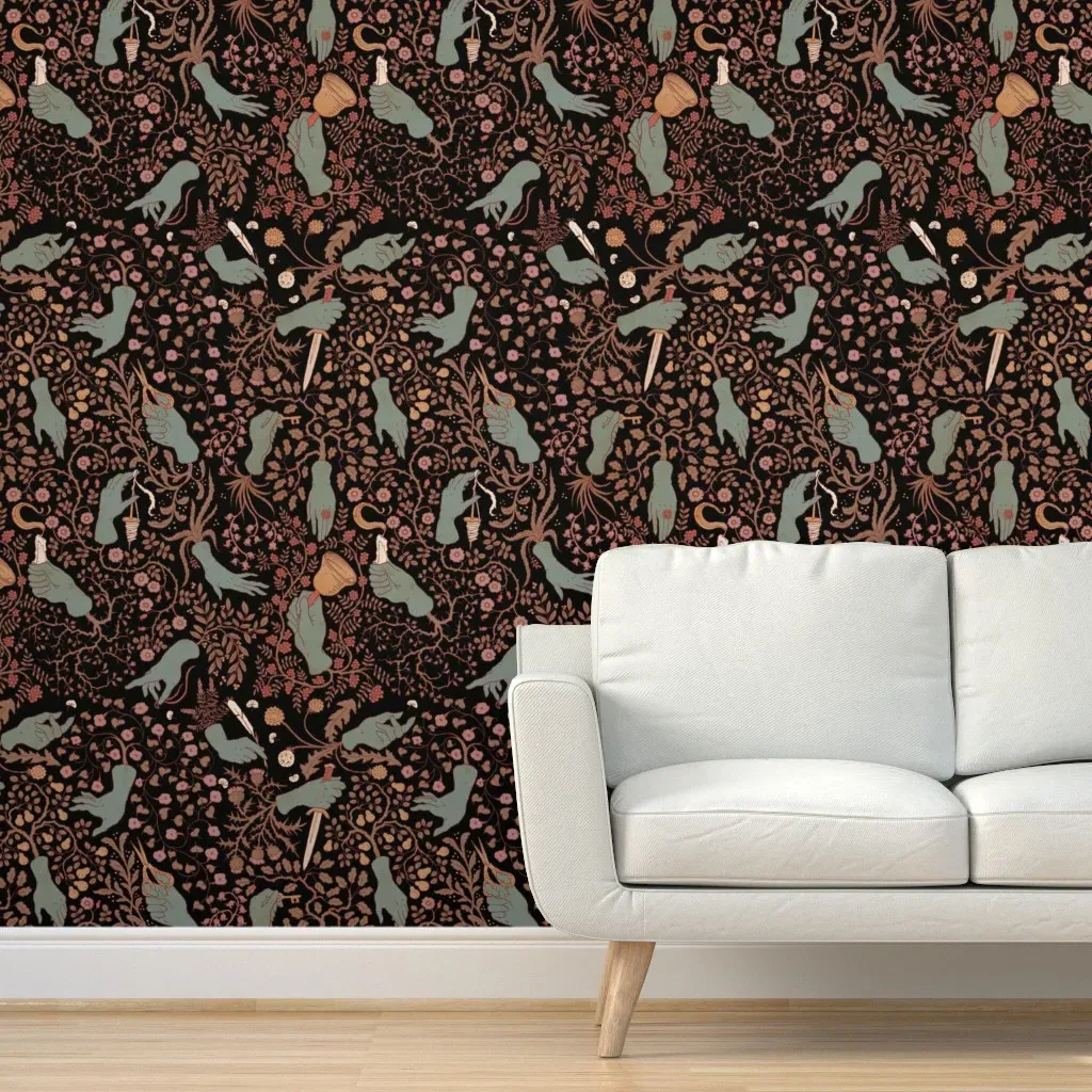 Your Hands Are Cold Peel and Stick Wallpaper - Blue product