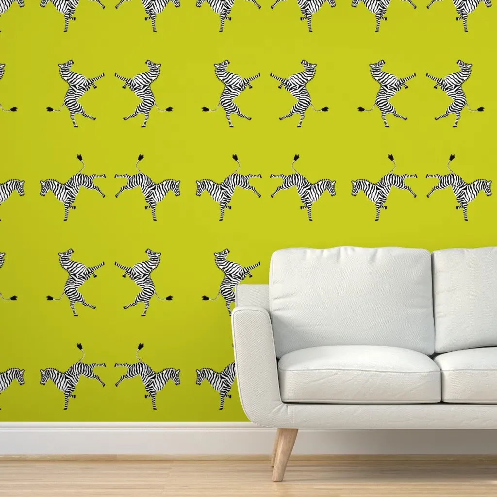 Zebra Hi5 Peel and Stick Wallpaper - Acid Green product