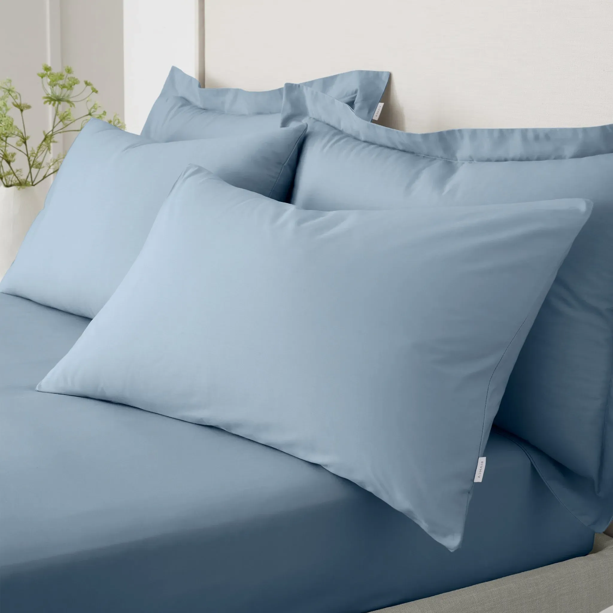 200TC Percale Standard Pillowcase Pair - Blue, Cotton product