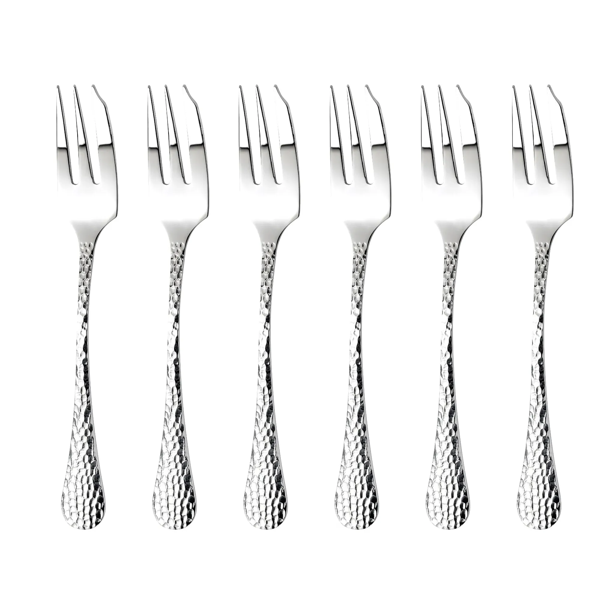 Arthur Price Avalon Set of 6 Pastry Forks - Hammered Finish product