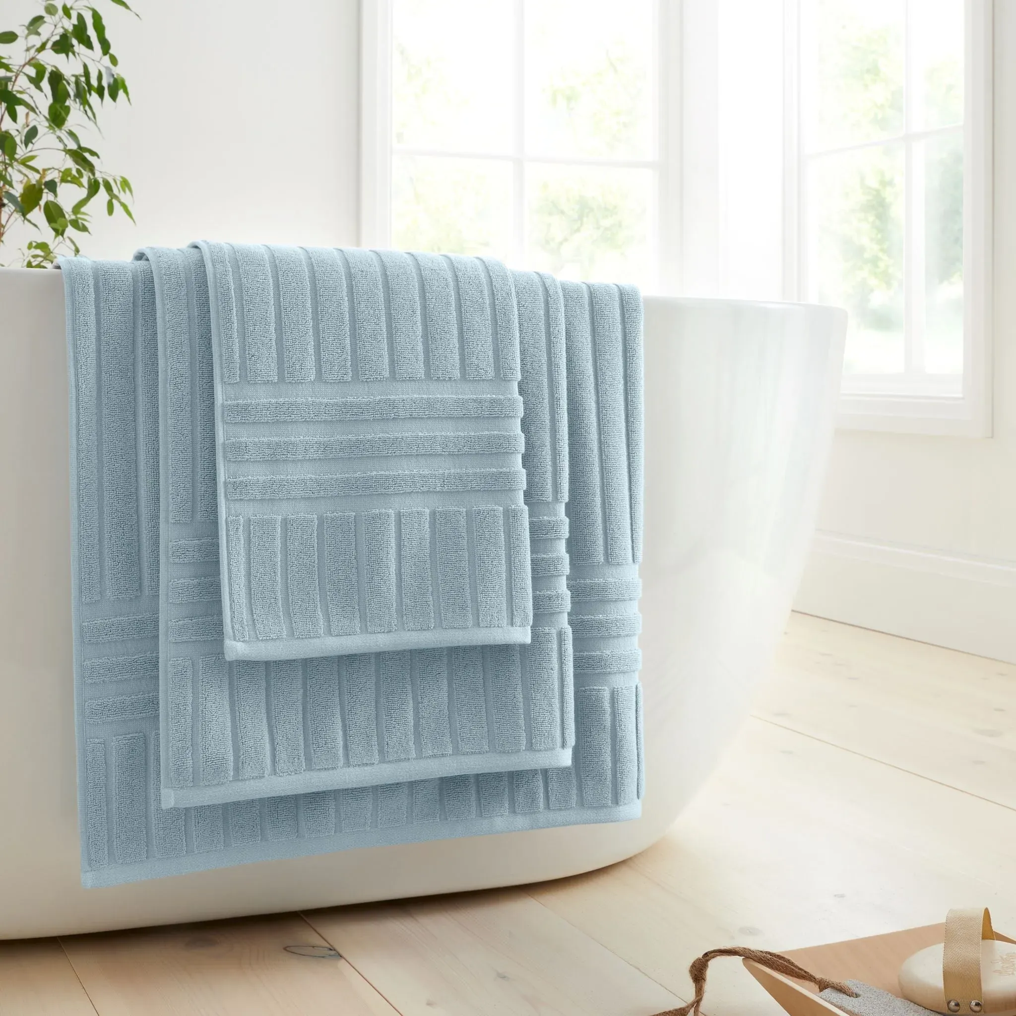 Bianca Hotel Hand Towel - Blue, Cotton product