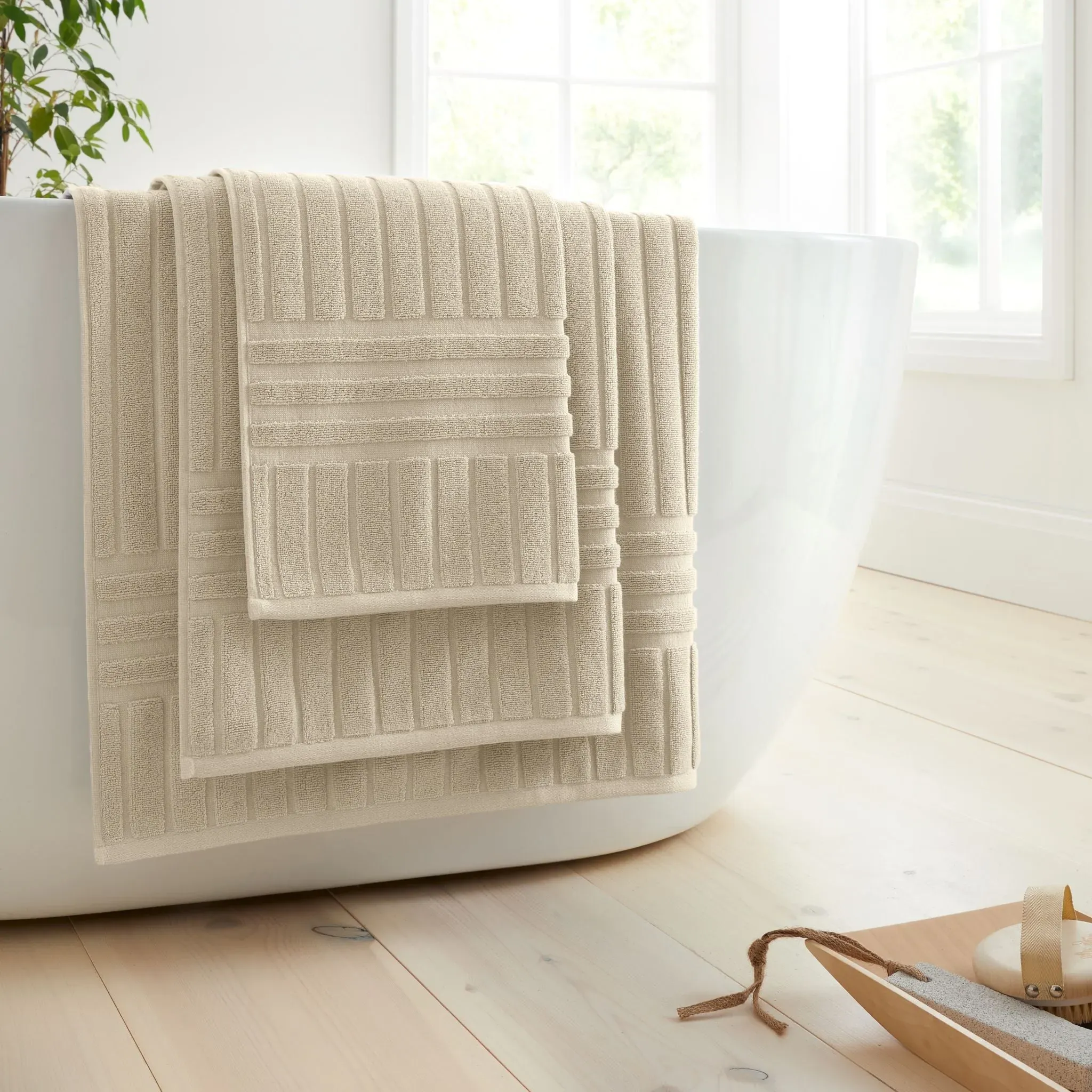 Bianca Hotel Hand Towel - Natural, Cotton product