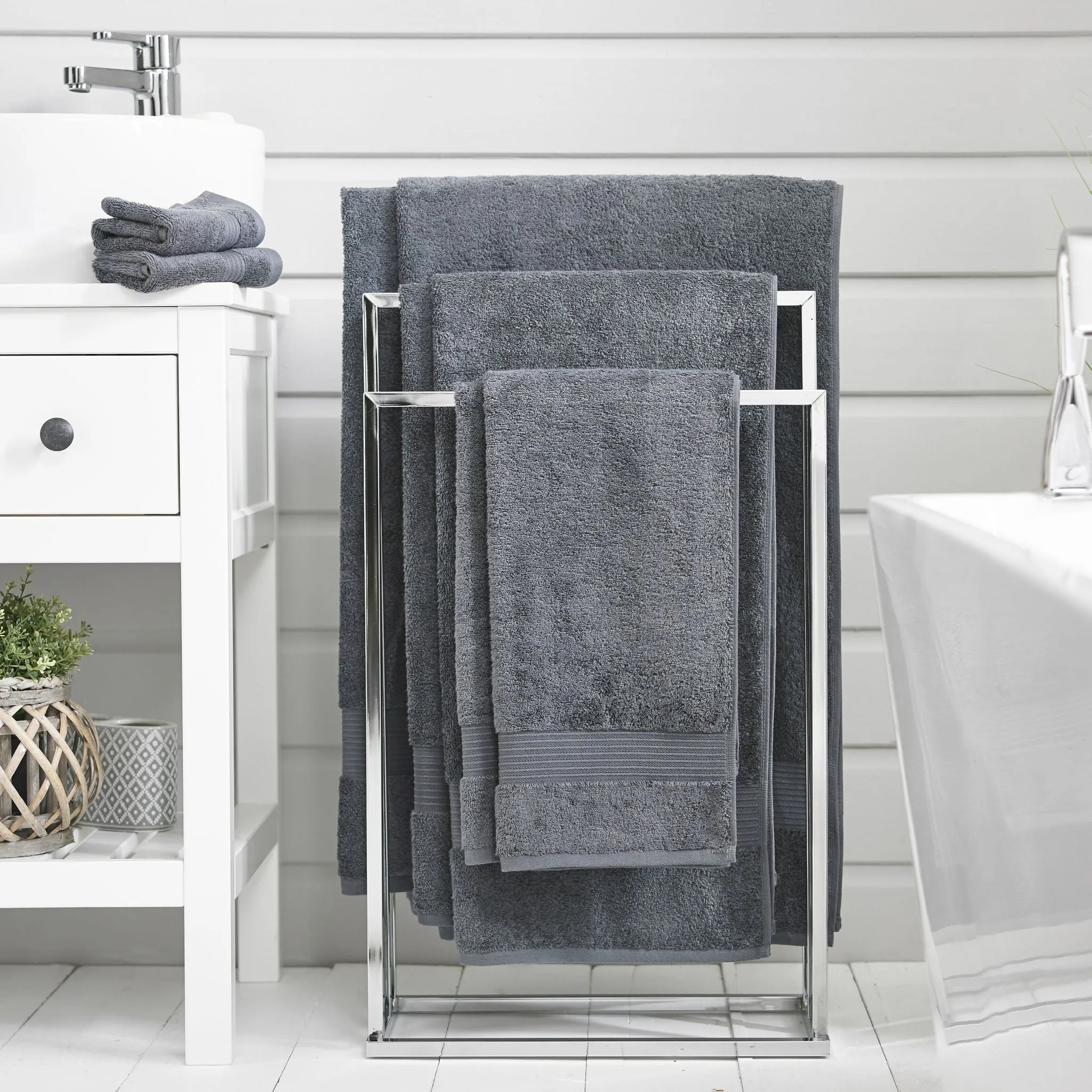 Bliss Pima Face Cloth - Carbon, Pima Cotton product