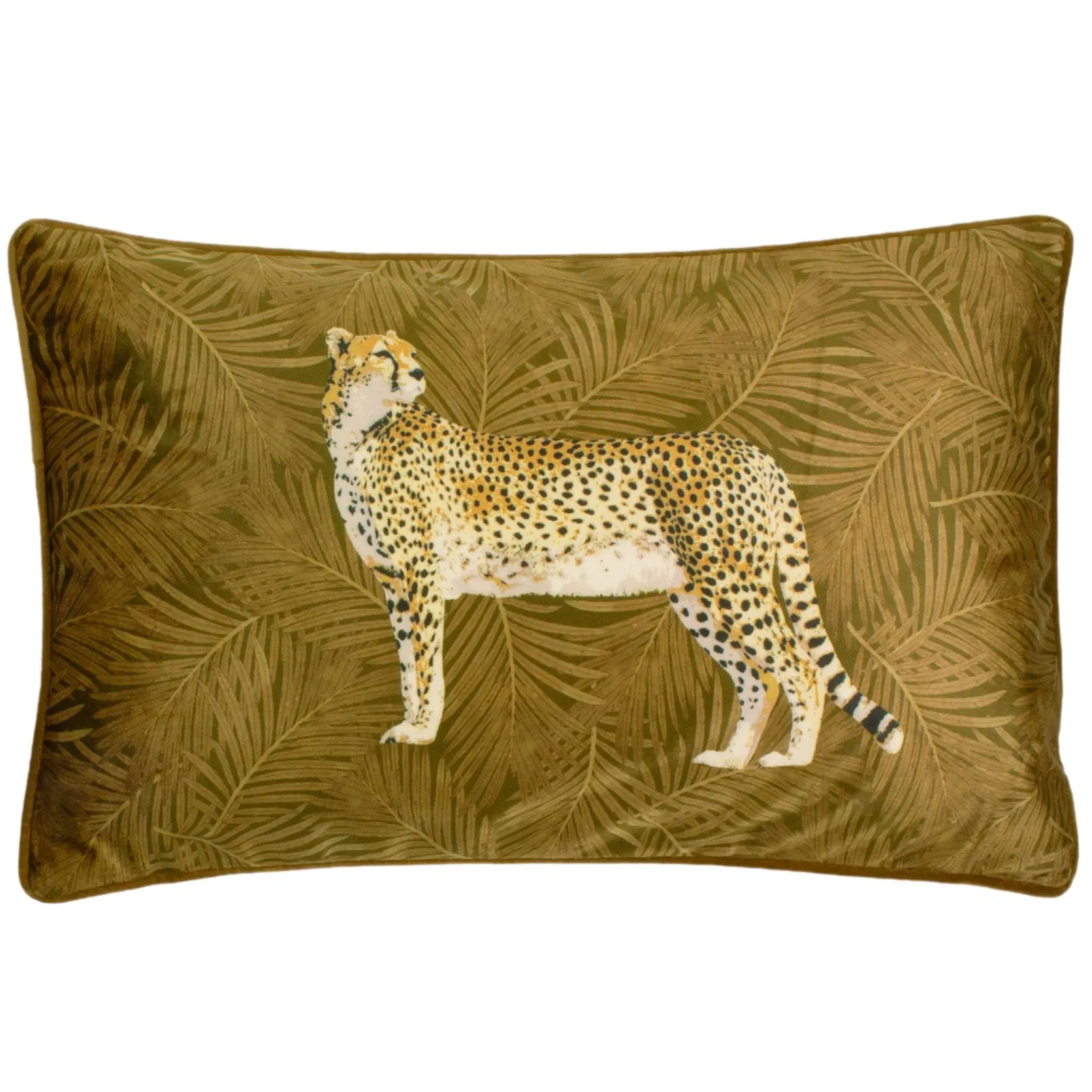 Cheetah Forest Feather Cushion - Gold, 30x50cm product