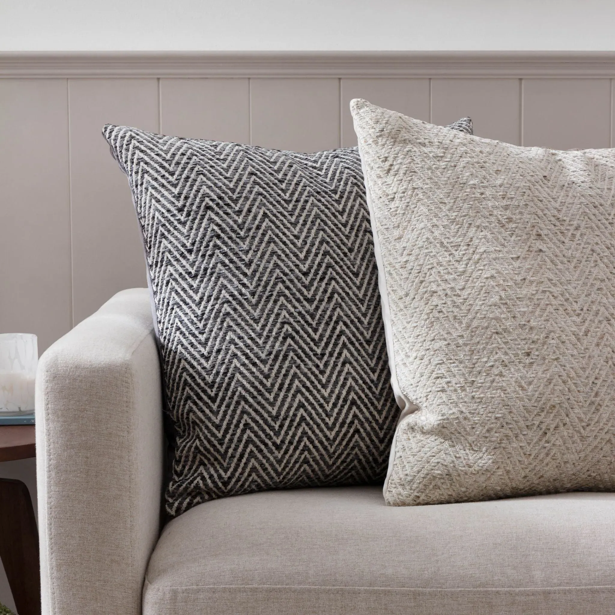 Croft Feather Square Cushion - Charcoal product