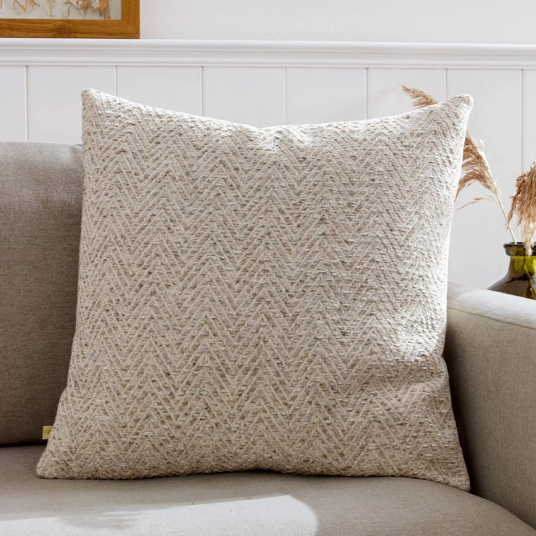 Croft Feather Square Cushion - Natural product