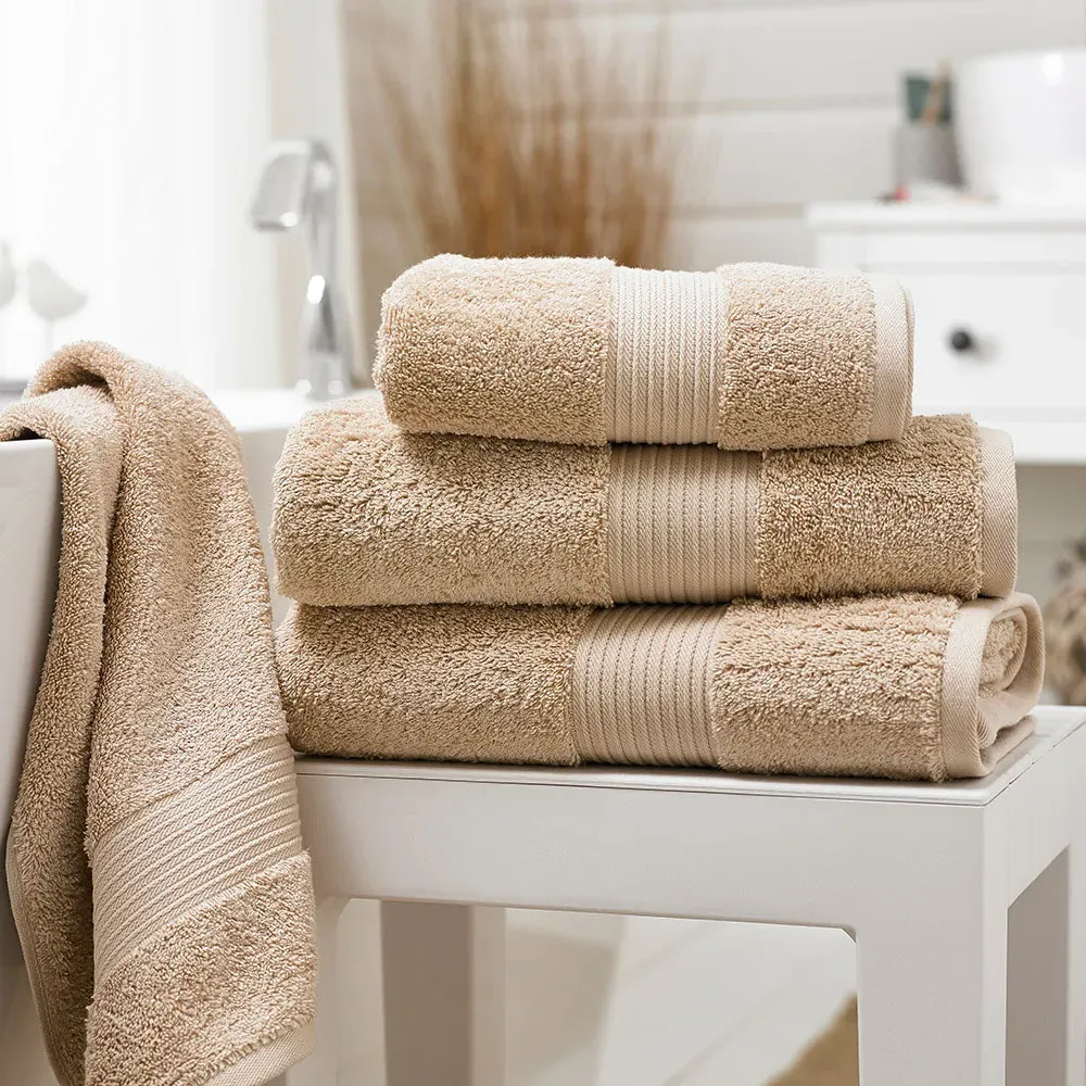 Deyongs Bliss Face Cloth - Biscuit, Pima Cotton product