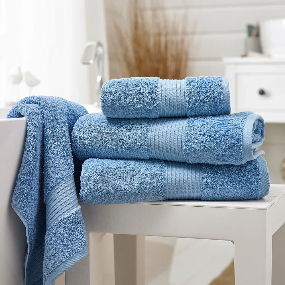 Deyongs Bliss Face Cloth - Cobalt Blue, Pima Cotton product
