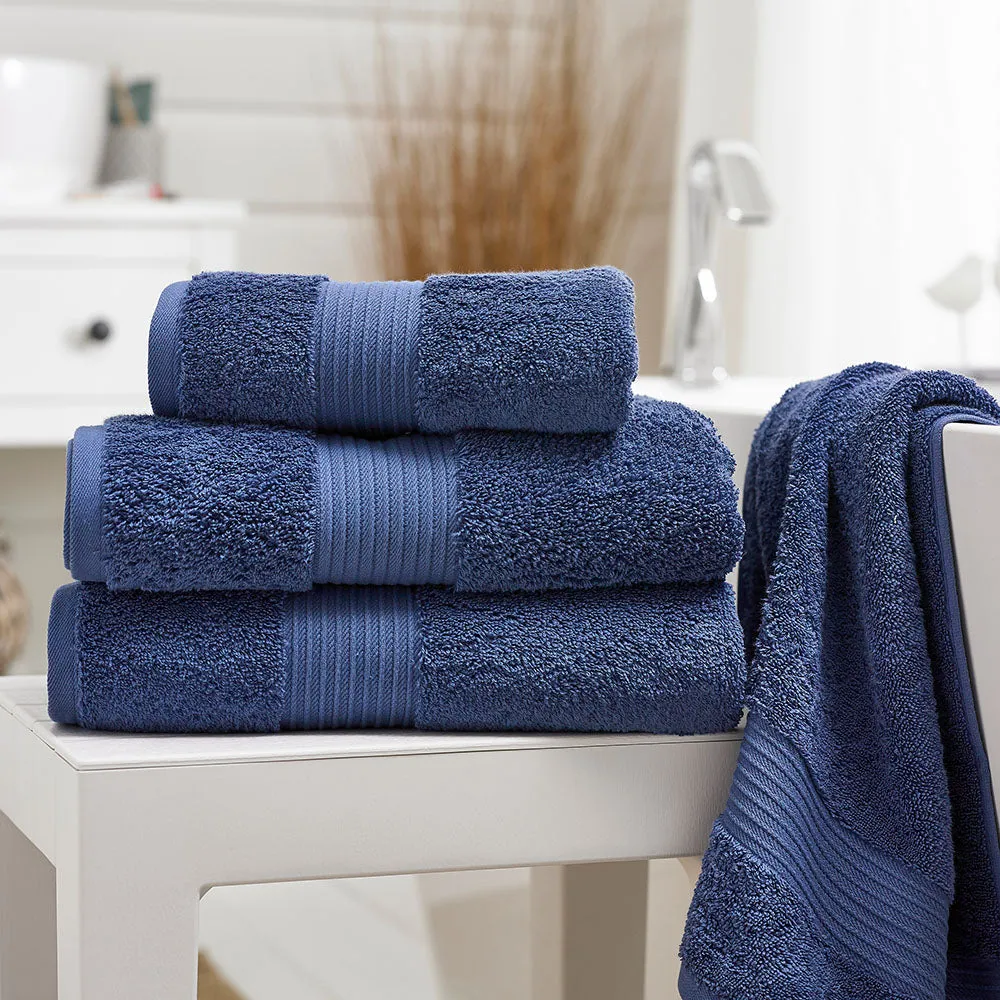 Deyongs Bliss Face Cloth - Denim Blue, Pima Cotton product