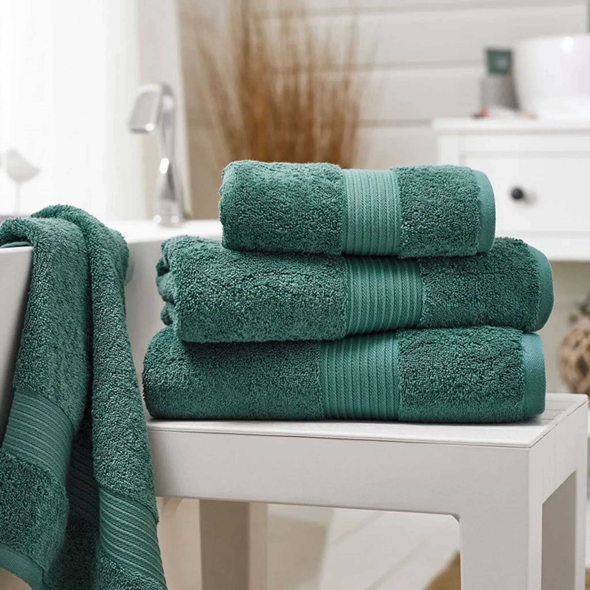 Deyongs Bliss Hand Towel - Seagrass Green, Pima Cotton product