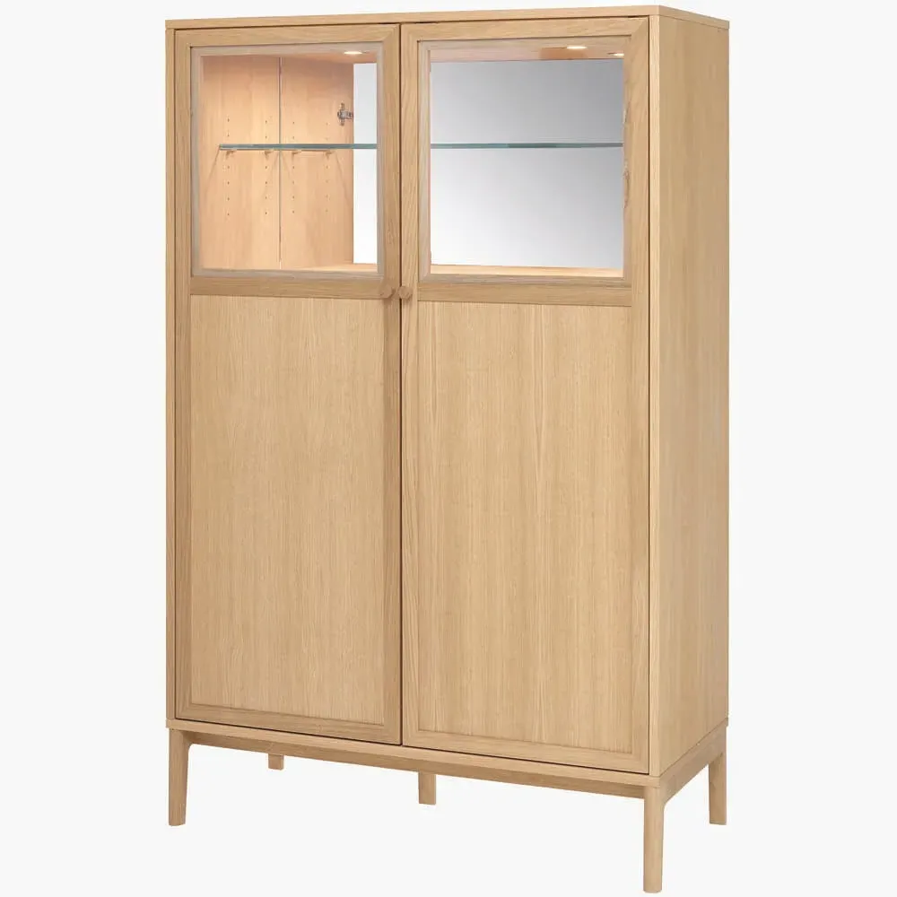 Ercol Ballatta Drinks Cabinet - Clear Matt, Oak product