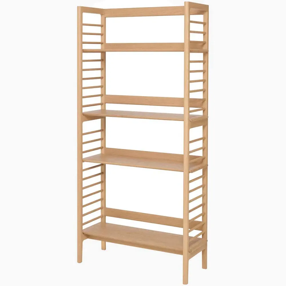 Ercol Ballatta Shelving Unit - Clear Matt, Oak product