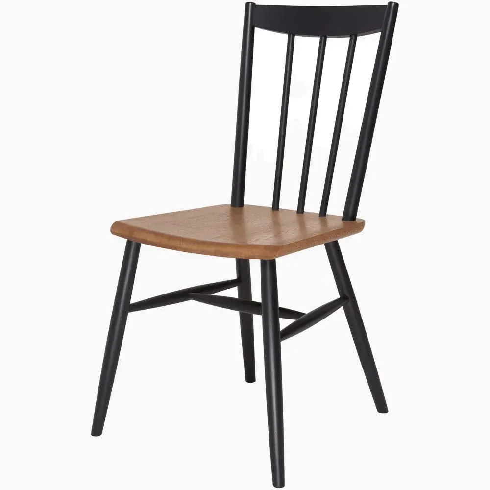 Ercol Monza Dining Chair - Oak, Black product