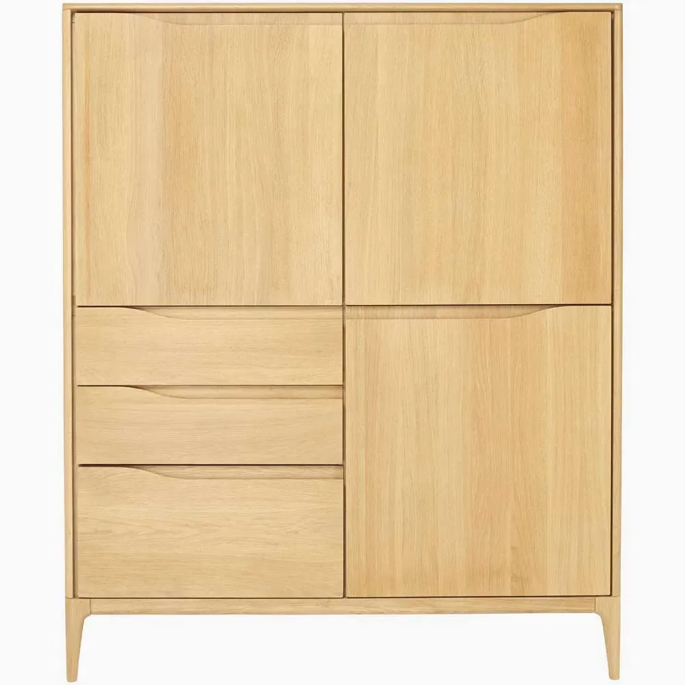 Ercol Romana Highboard Cabinet - Clear Matt, Oak product