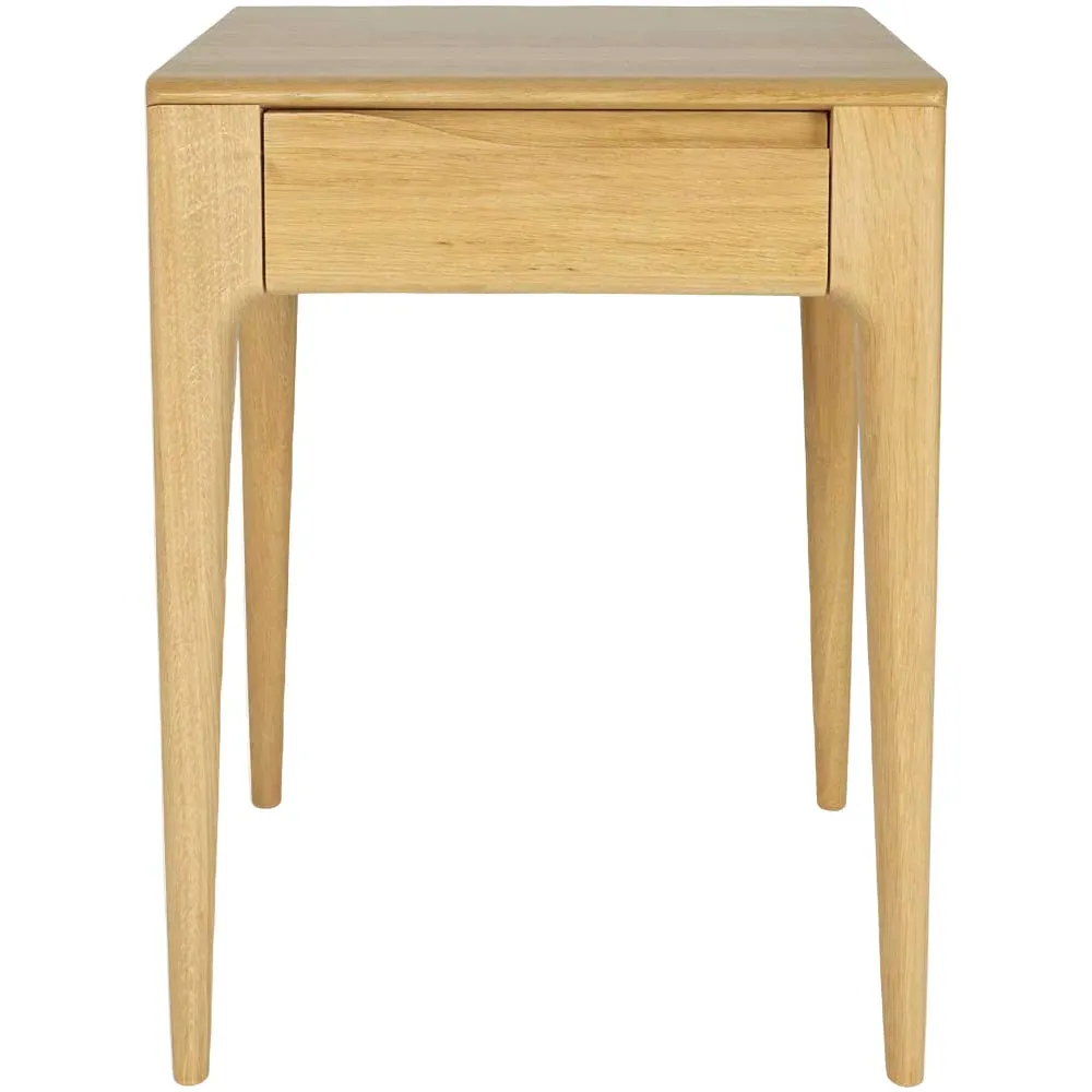 Ercol Romana Side Table with Drawer - Oak, Clear Matt product