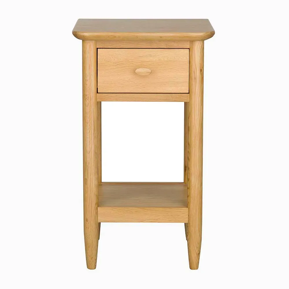 Ercol Teramo Compact Side Table with Drawer - Oak product