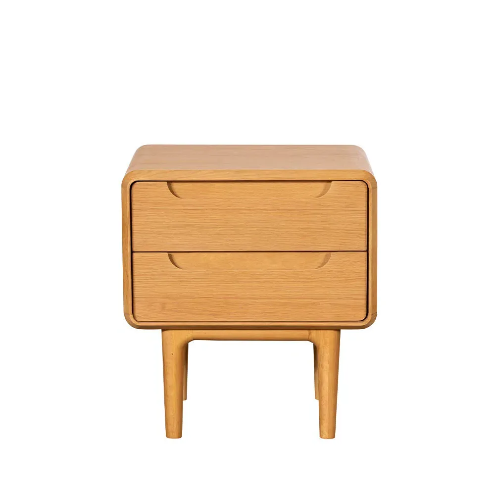 G Plan Winchester 2-Drawer Bedside Table - Light Oak product