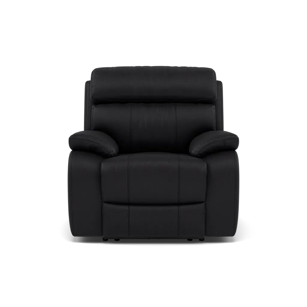 Galaxy Reclining Armchair with USB Port - Black product