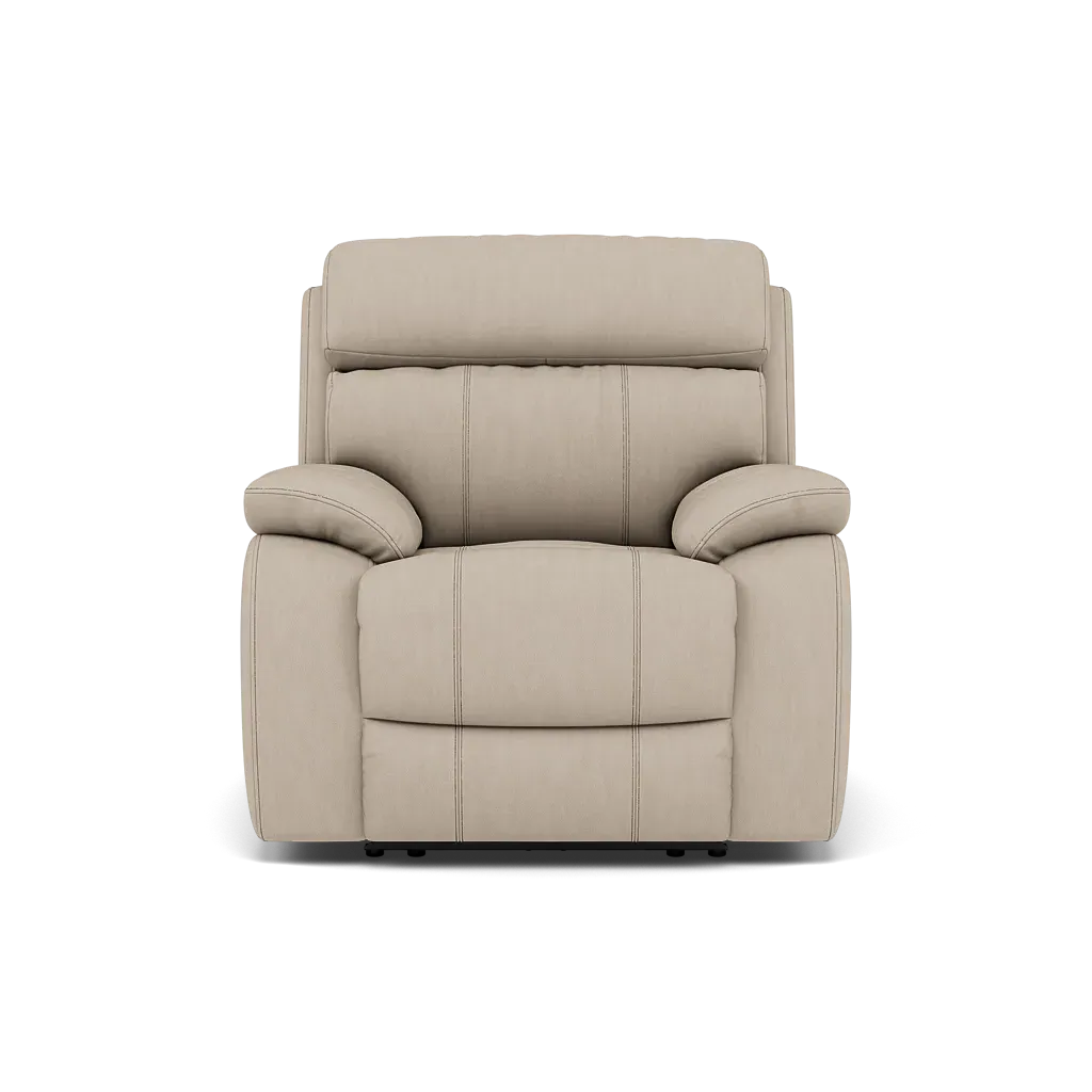 Galaxy Reclining Armchair with USB Port - Pebble product