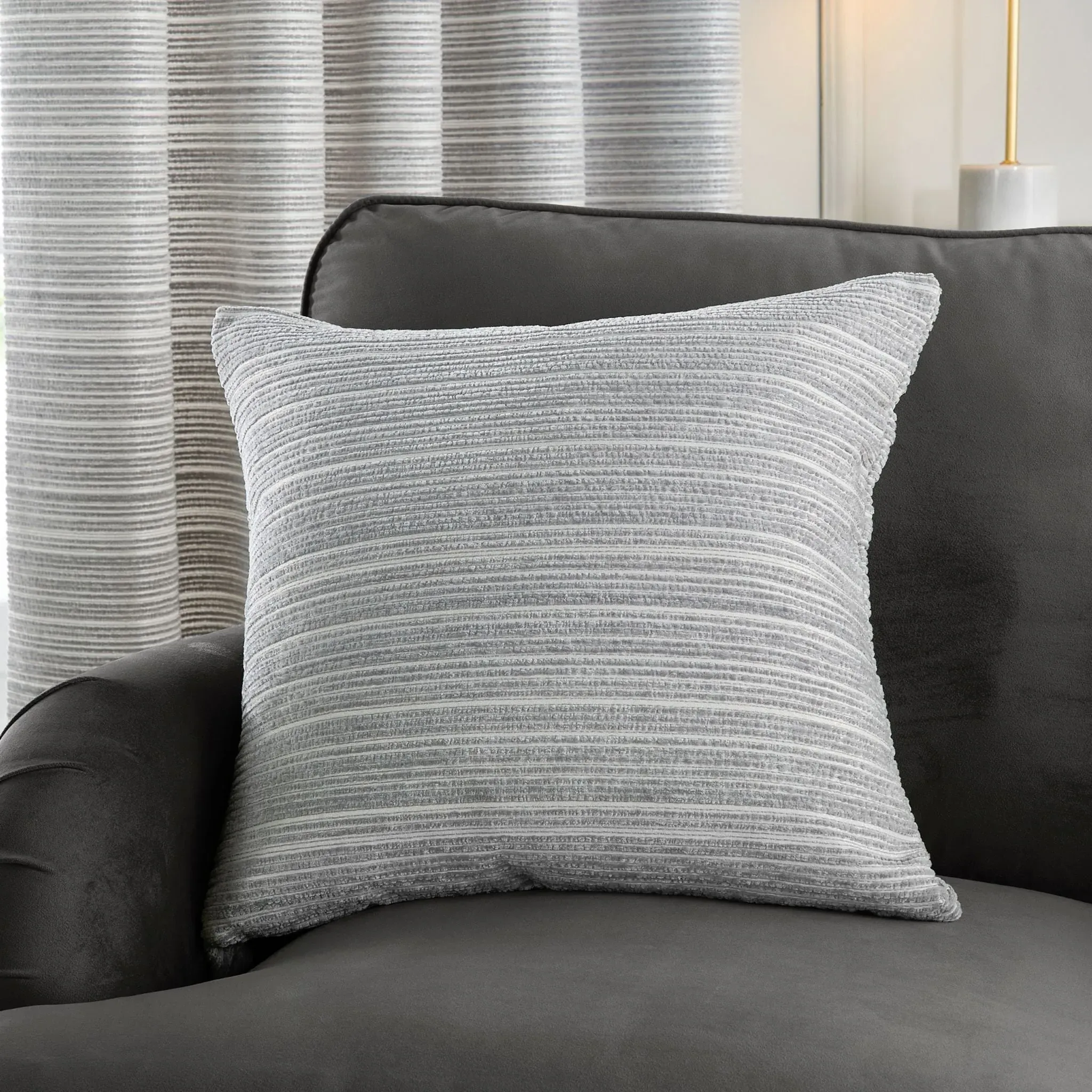 Jupiter Feather Cushion - Silver product