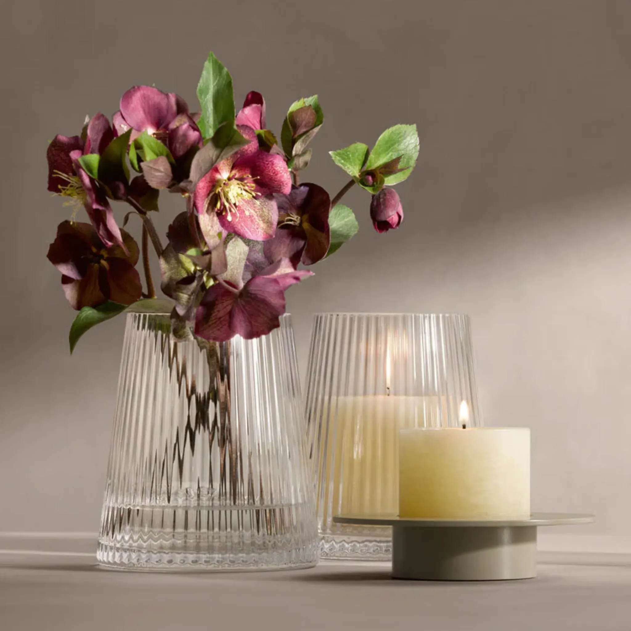 LSA Beacon Lantern/Vase 14cm - Clear, Glass product
